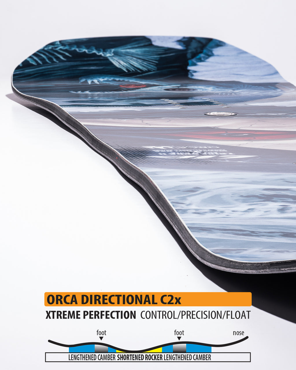 LIB TECH Travis Rice Orca2 2026-2027 Snowboard Contour detail