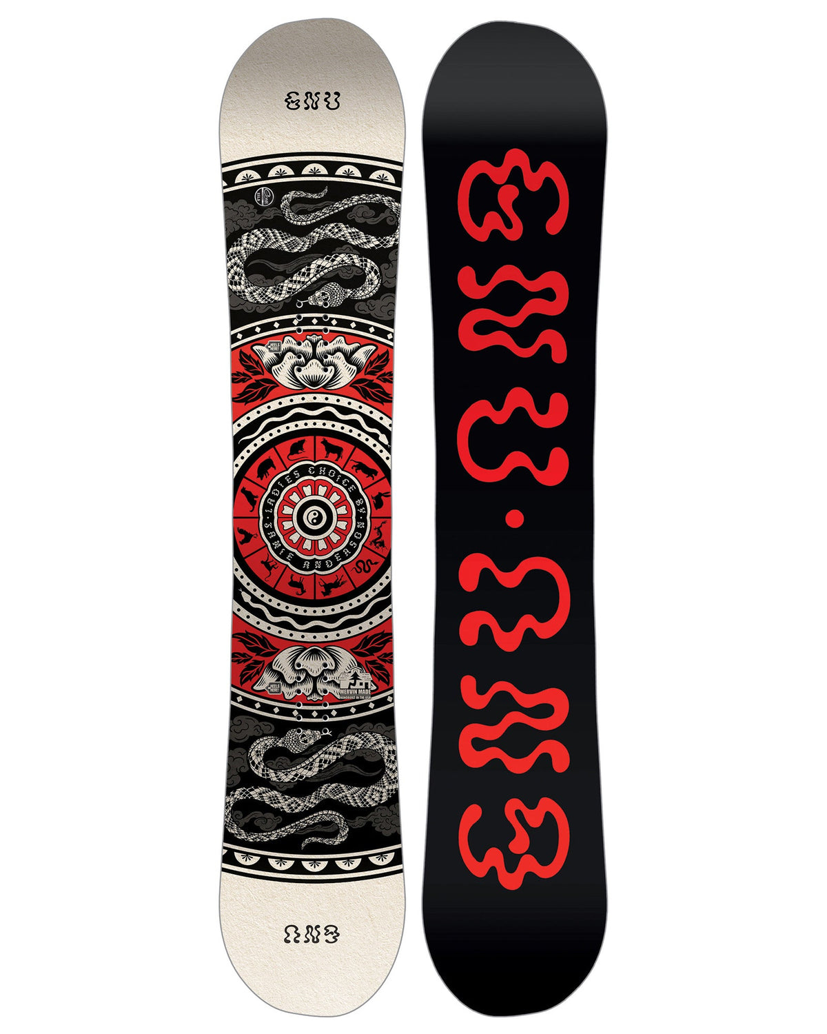 GNU Ladies Choice Women's Snowboard Black Base