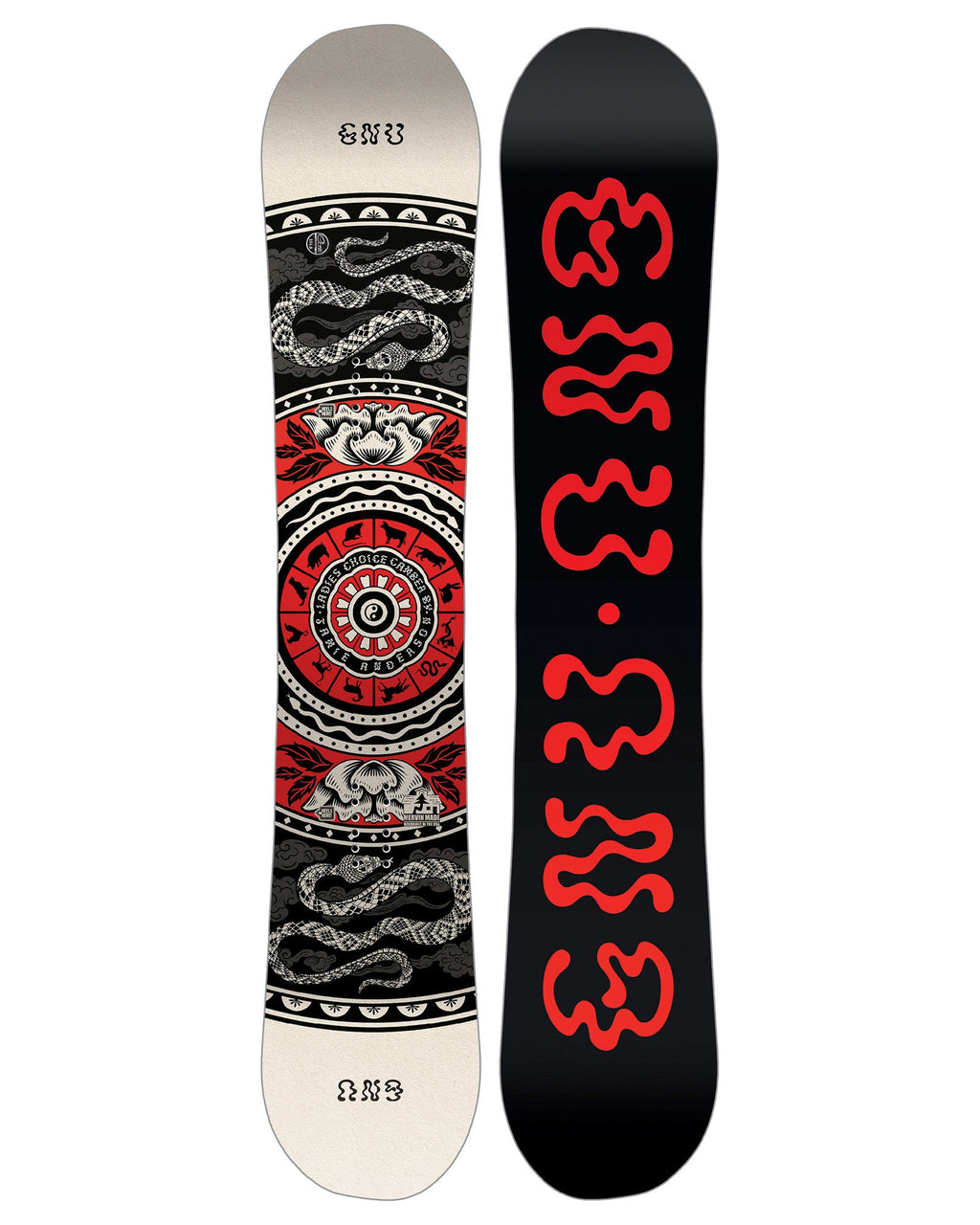 GNU Ladies Choice Camber Women's Snowboard Black Base