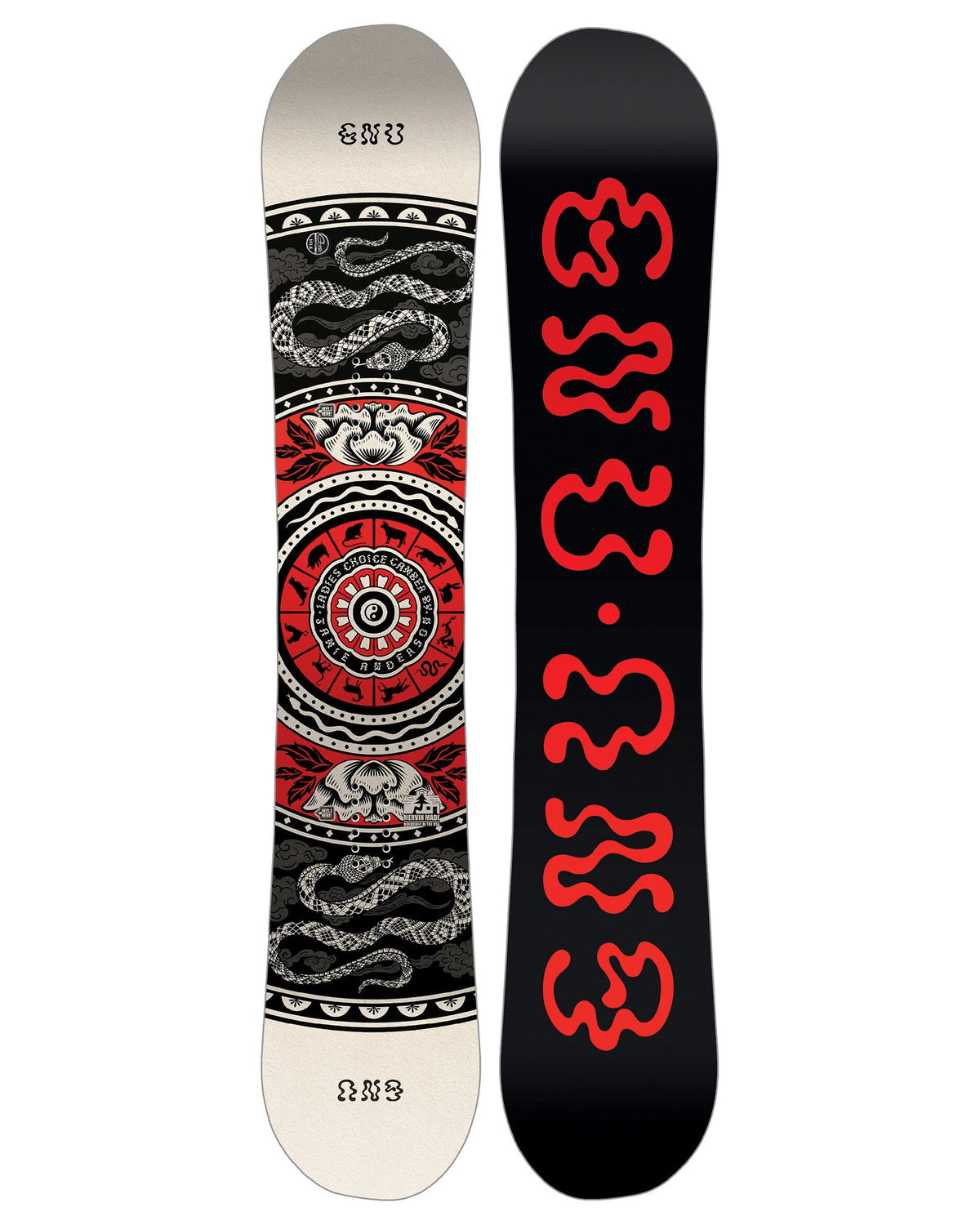 GNU Ladies Choice Camber Women's Snowboard Black Base