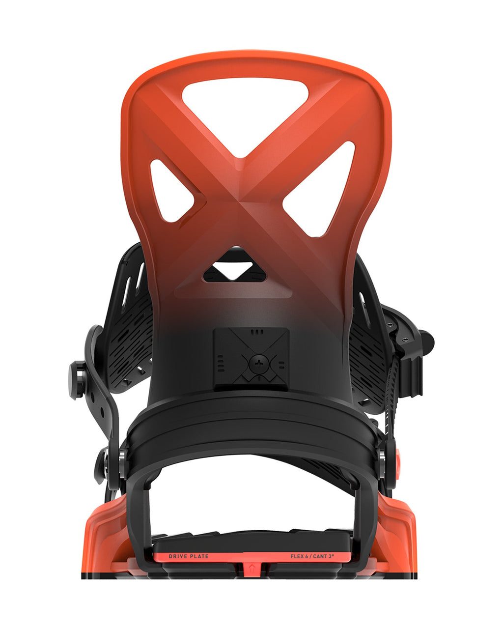 Bent Metal Anvil Snowboard Binding (black/red)