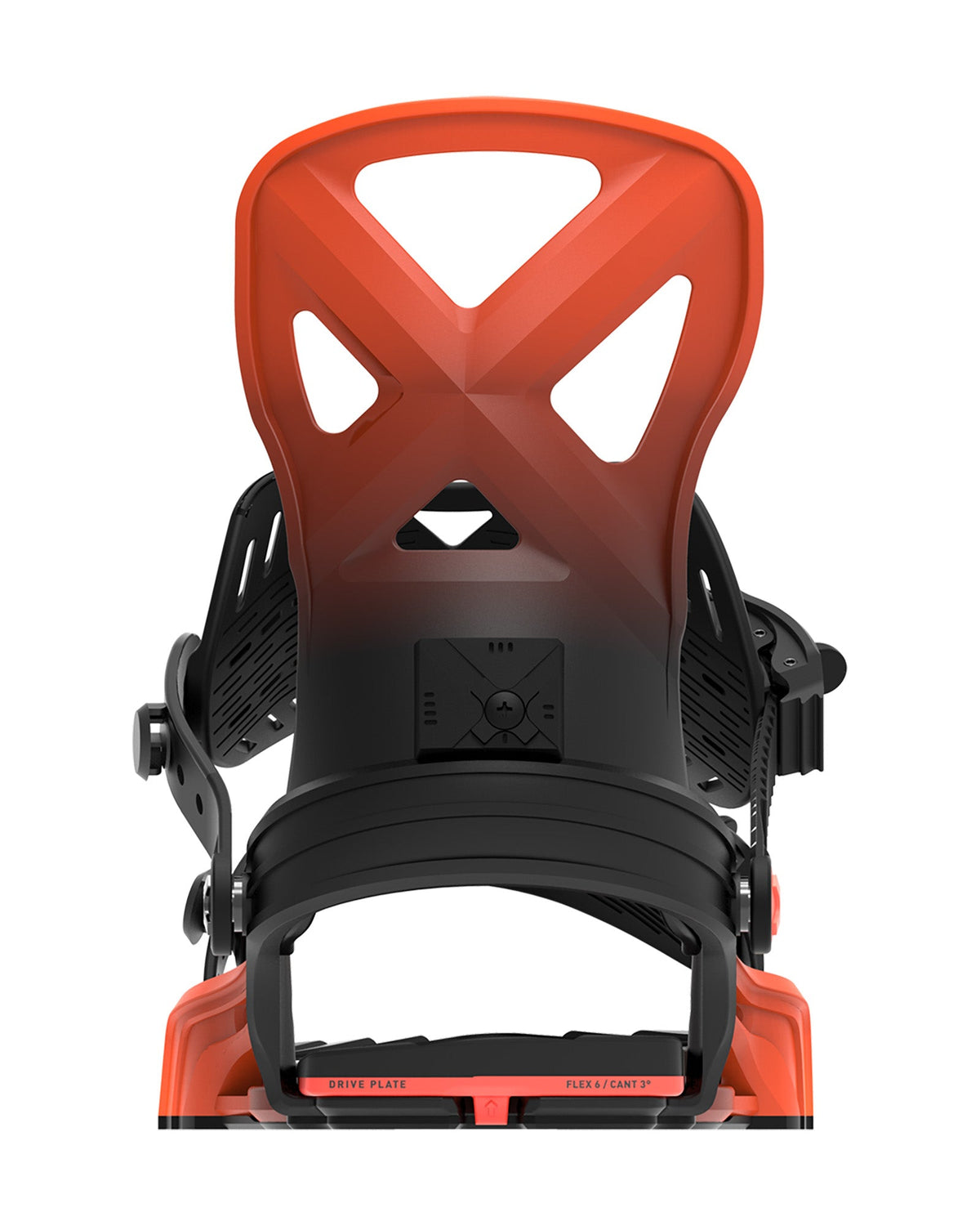 Bent Metal Anvil Snowboard Binding (black/red)