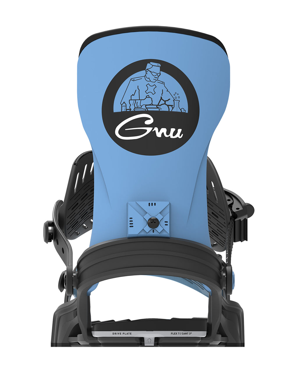 Bent Metal Axtion Snowboard Binding Gnu Snowboards Collab (blue/black)