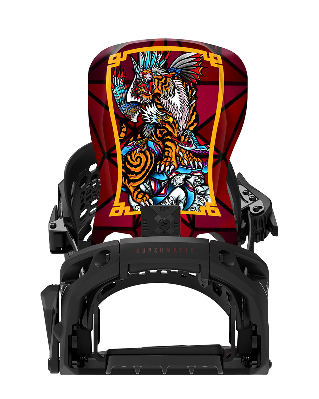 Bent Metal Lightning Supermatic® Snowboard Binding (black/red)
