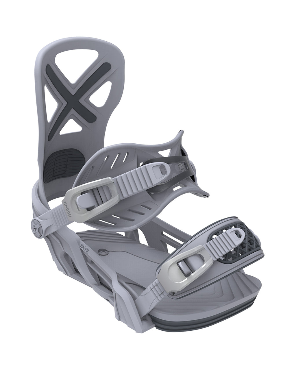 Bent Metal Anvil Snowboard Binding (grey)