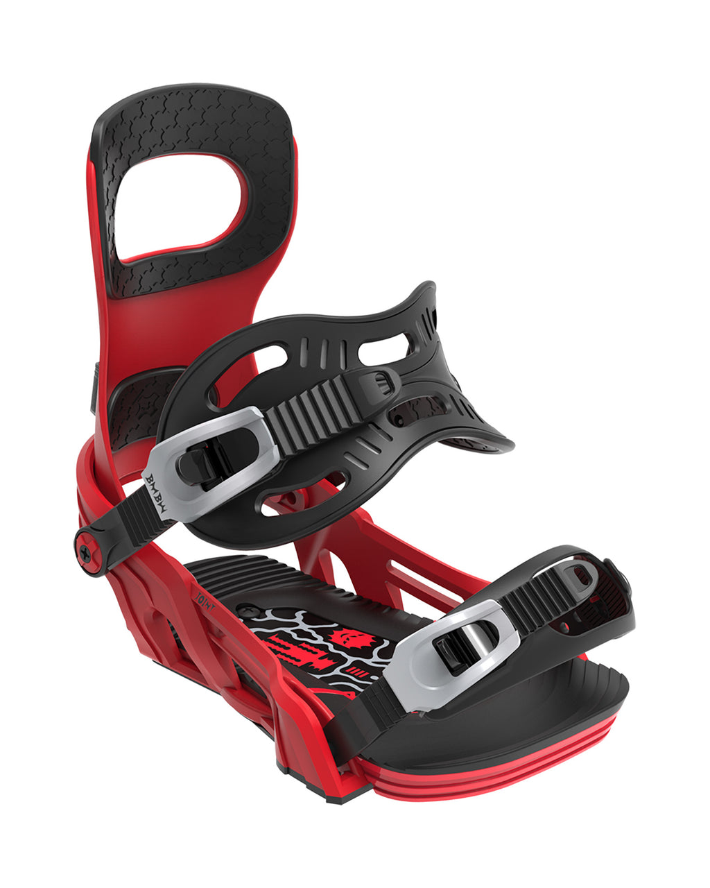Bent Metal Joint Snowboard Binding (red)