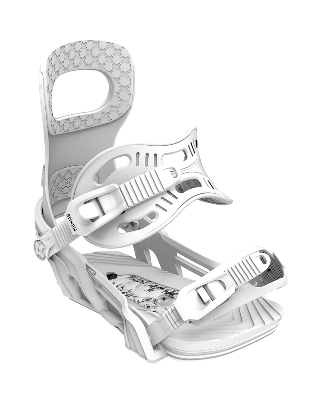 Bent Metal Joint Snowboard Binding (white)