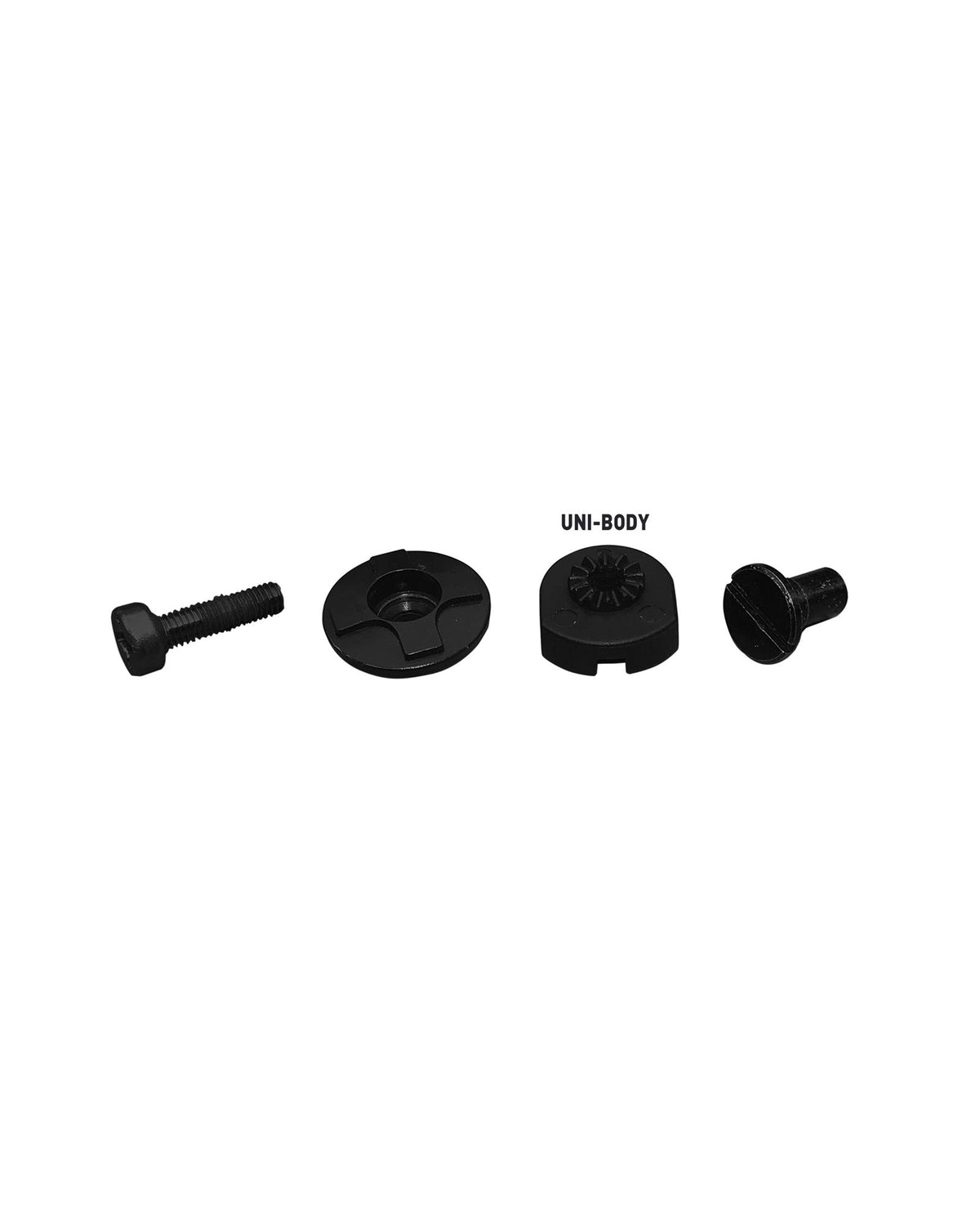 Bent Metal Ankle Strap Hardware for Uni-Body Baseplates