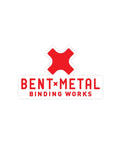 Bent Metal Bindings Stacked Logo Sticker