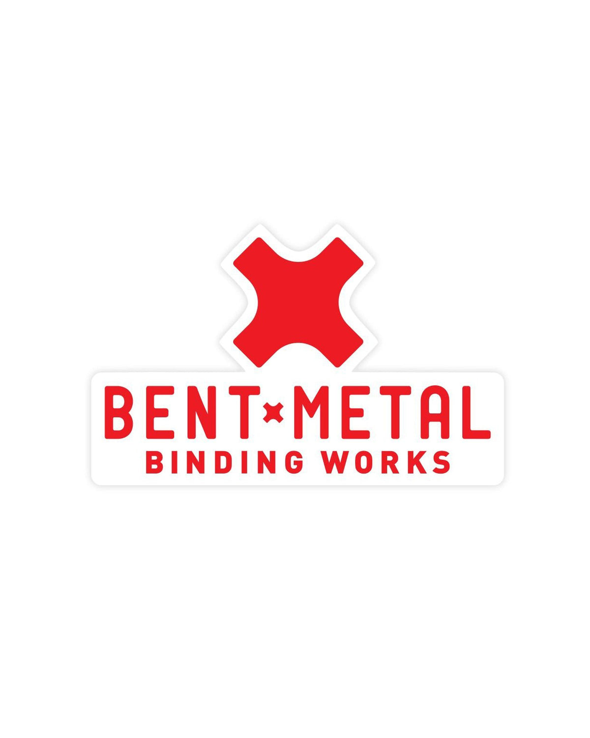 Bent Metal Bindings Stacked Logo Sticker