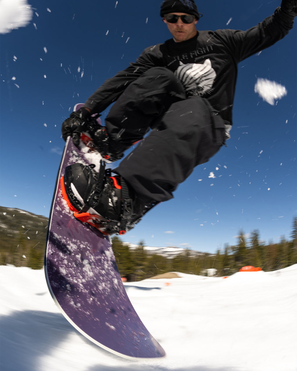 Bent Metal Anvil Snowboard Binding (black/red)