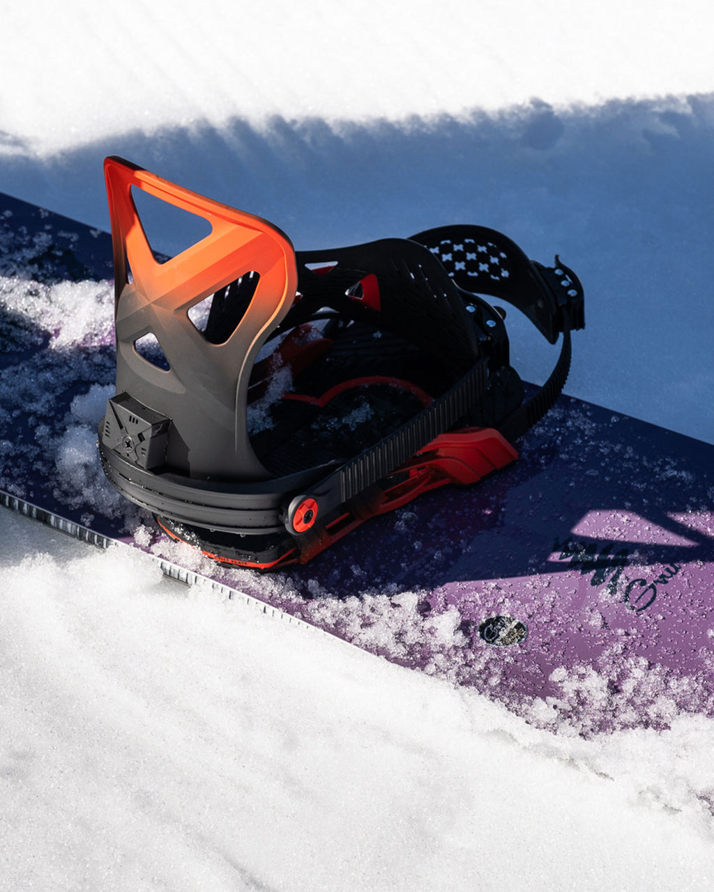 Bent Metal Anvil Snowboard Binding (black/red)