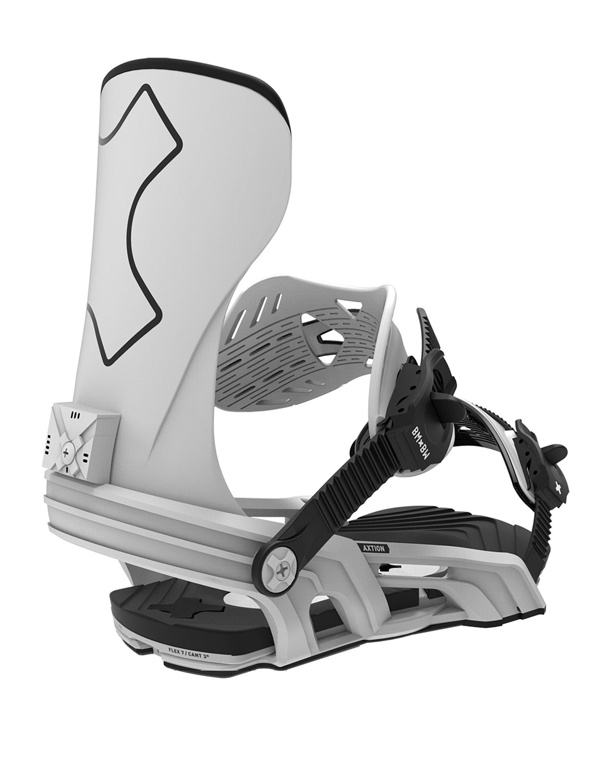 Bent Metal Axtion Snowboard Binding Gnu Snowboards (white)