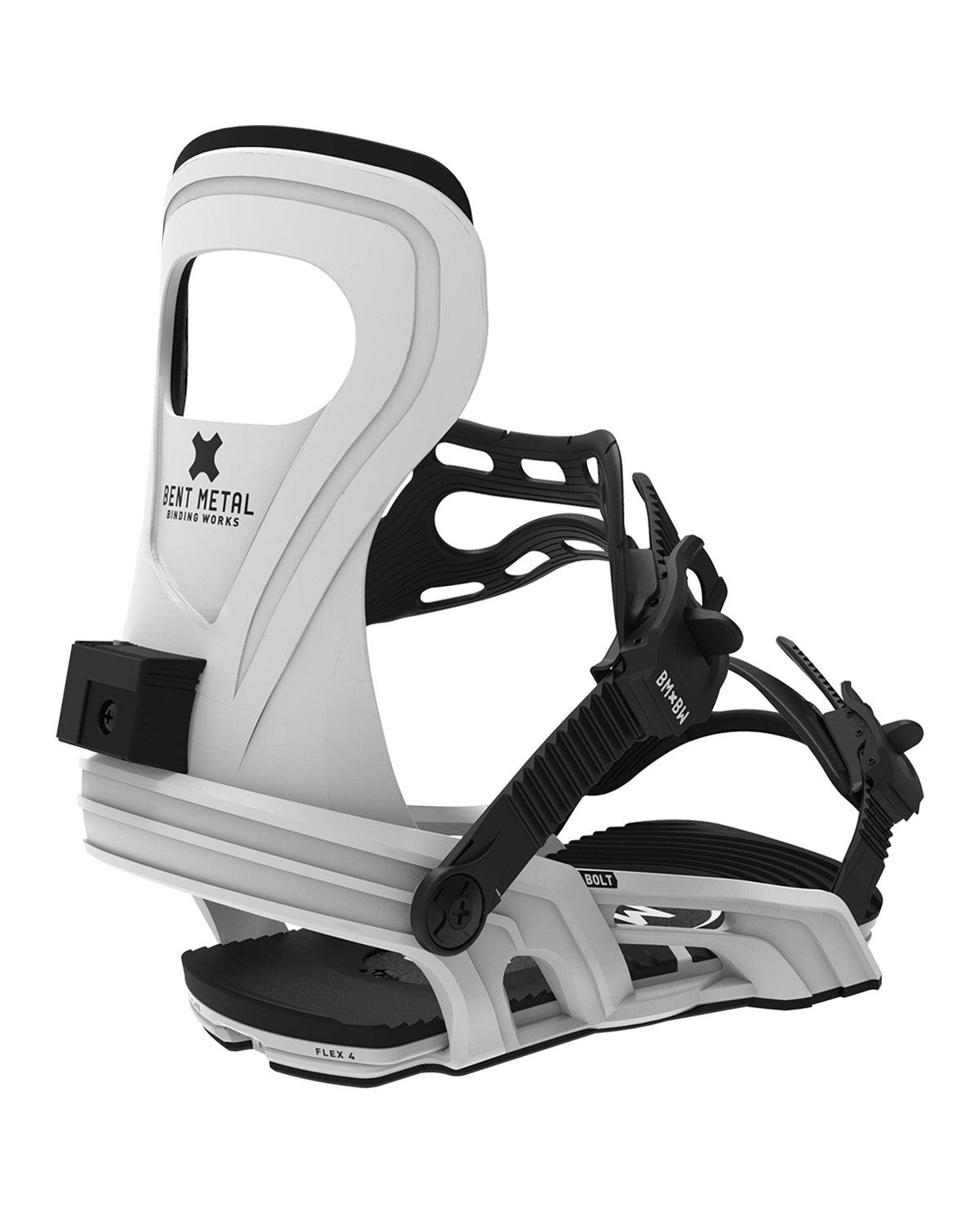 Bent Metal Bolt Snowboard Binding (white)