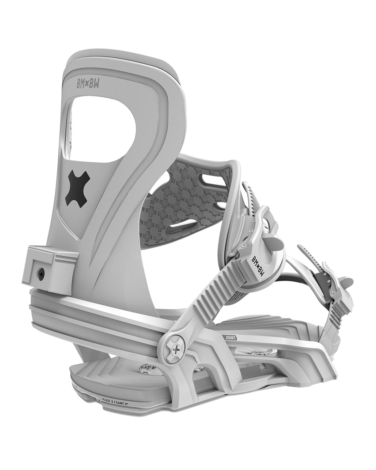 Bent Metal Joint Snowboard Binding (white)