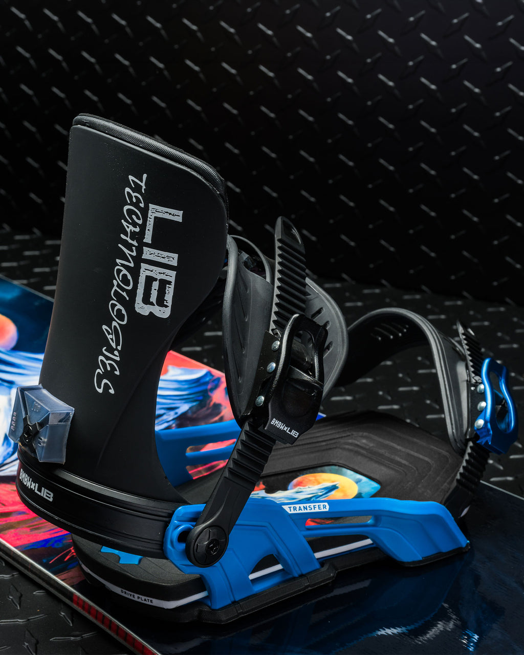 Bent Metal Transfer Snowboard Binding Lib Tech Collab (blue/black)