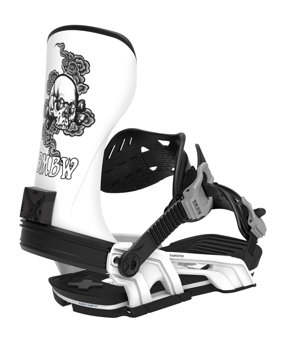 Bent Metal Transfer Snowboard Binding (white)