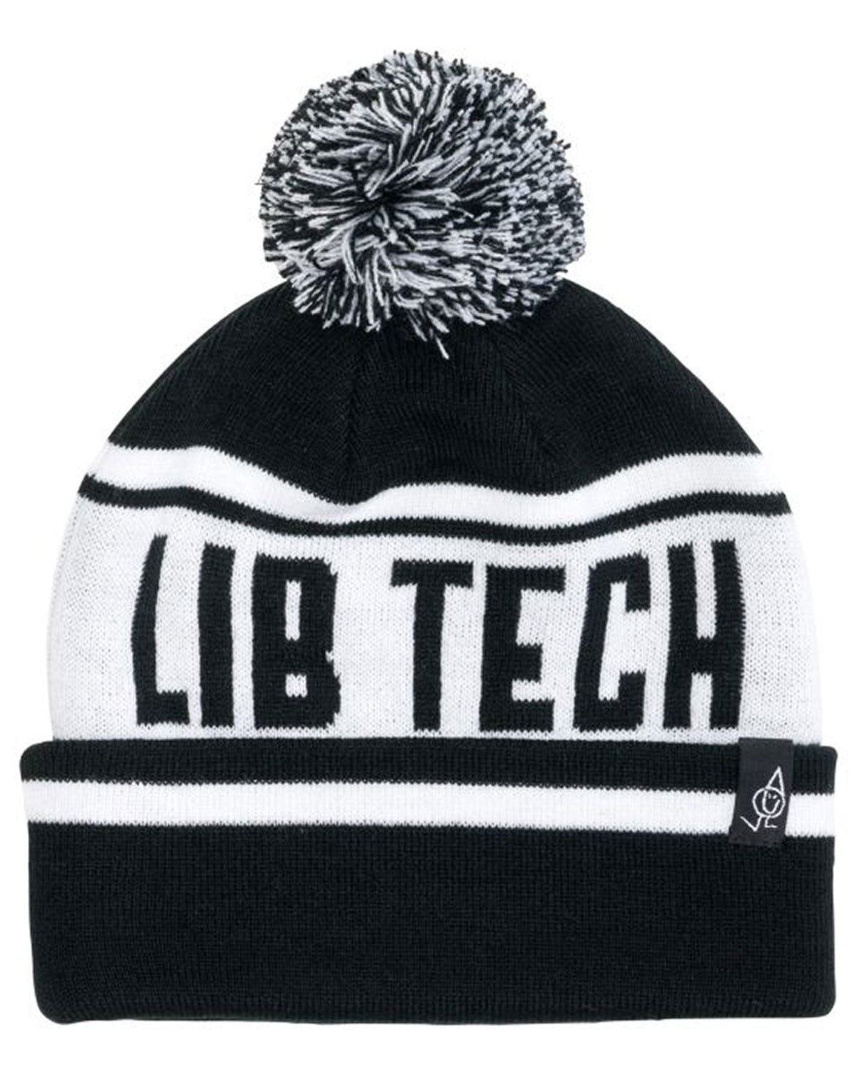 Lib Tech Pom Beanie Black and White