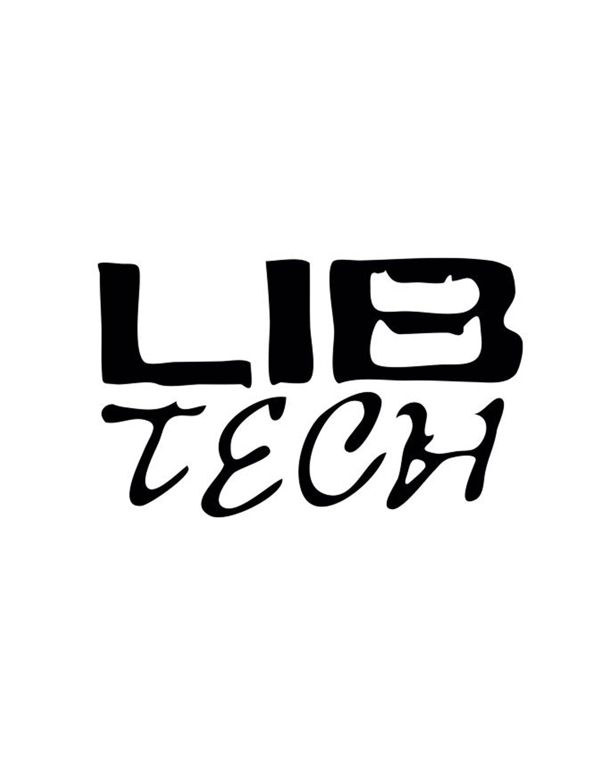 Lib Tech Stacked Logo Diecut Sticker Black